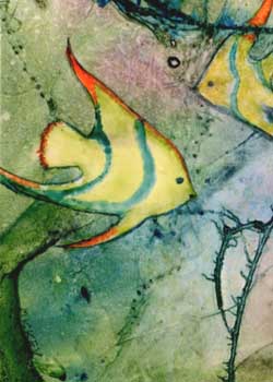 "The Reef" by Mickey Fielitz, Lake Geneva WI - Watercolor on Yupo - SOLD